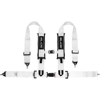 Návlek na bezpečnostní pás Bezpečnostní pásy 4-bodové Slide V2 bílé 3" homologace E4