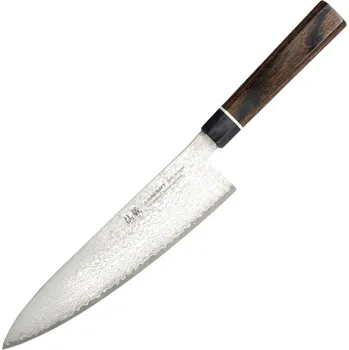 Kuchyňský nůž Dellinger Japan Gyuto/Chef Knife Suncraft VG-10 Black Damascus 200 mm