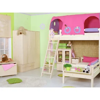 Žebřík velký-šikmý Domestav D919 Materiál: Smrk, Povrchová úprava: Přírodní provedení