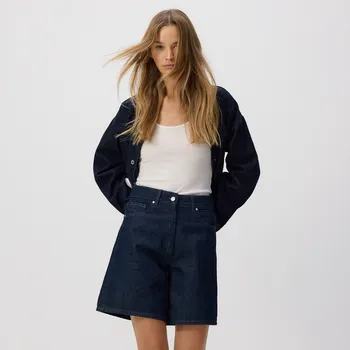 Reserved - Džínové bermudy - tmavomodrá - 539GE-59J - 539GE-59J-38