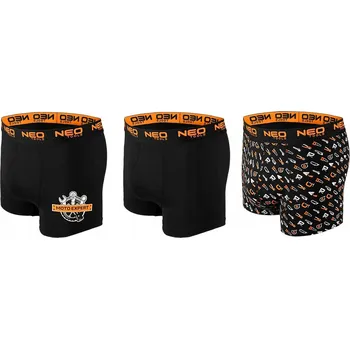 NEO TOOLS Spodní Prádlo Boxerky černé, velikost XL