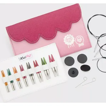 Jehlice KnitPro Dreamz Mini Set vyměnitelných jehlic v extra zkrácené délce (Dreamz Mini Interchangeable Needle Set - 5cm)