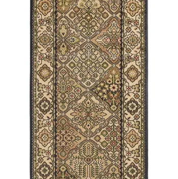 Koberec Agnella Běhoun FD Standard Bergenia Olivový béžový hnědý Rozměr: 80 cm