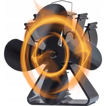 Krbový ventilátor TURBO Fan 4lopatkový ventilátor ke krbu - Trojúhelník