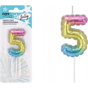 Dortová svíčka Narozeninové svíčky číslice 5 svíčka na dort