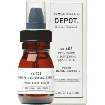 Péče o vousy Depot 403 Pre-shave&Softening Beard Oil Fresh black pepper 30ml