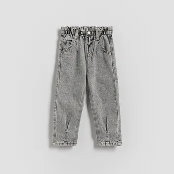 Dětská móda Reserved - Baggy džíny - světle šedá - 766FF-09J - 766FF-09J-110