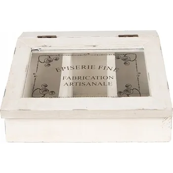 Dóza na potraviny Dóza na čaj (3 přihrádky) Brocante White Clayre & Eef