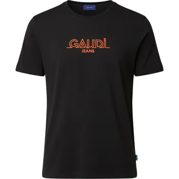 Pánské tričko GAUDI Logo Black tričko XXL Černá