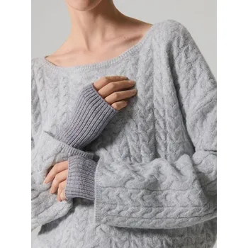 Módní doplněk Rukavice bez prstů - ONE SIZE - House - světle šedá - 103HF-09X