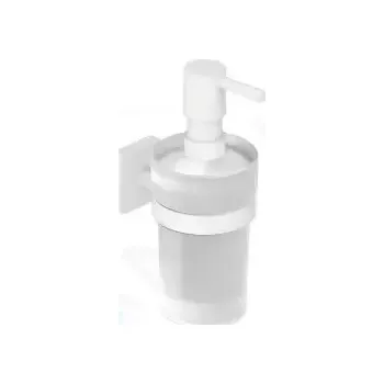 Dávkovač mýdla Kludi Vela S Dávkovač mýdla s držákem, sklo/matná bílá, 2597653