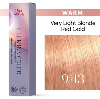 Barva na vlasy Wella Professionals Illumina Color 60ml Odstín: 9/43