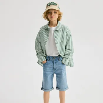 Dětská móda Reserved - Džínové kraťasy regular - modrá - 3249N-50J - 3249N-50J-152