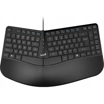Klávesnice GENIUS Ergo KB-700/ Drátová/ Copilot/ ergonomická/ podložka/ USB/ CZ+SK
