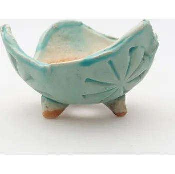 Květináč Keramická Skořápka 8,5 x 8 x 5 cm modrá
