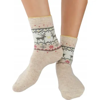 PONOŽKY vlněné PONOŽKY Noviti béžové Sob 36/41 V010M