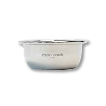 Men Rock Stainless Steel Shaving Bowl