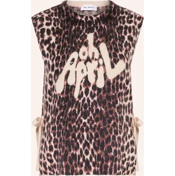 Dámská vesta Oh April Dámská Pletená Vesta Moxie, tmavě červená / černá /...