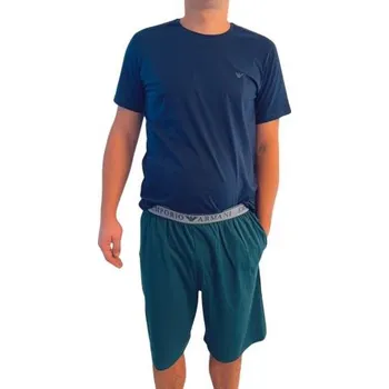 Pánské pyžamo Pánské pyžamo Emporio Armani EM000400 AF10776 modrá XL