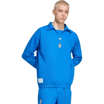 Pánská mikina Pánský tréninkový top Adidas Real Madrid 25/26 Terrace Icons modrý