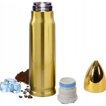 Termoska TERMOHRNEK TERMOSKA na čaj kávu s pítkem, ZÁMEK, VAKUOVÁ IZOLACE, OCEL