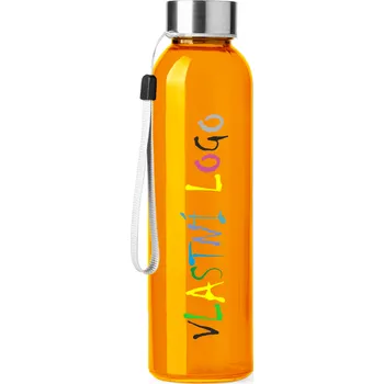 Láhev Stamina Skleněná láhev ALFE s potiskem Barva: oranžová