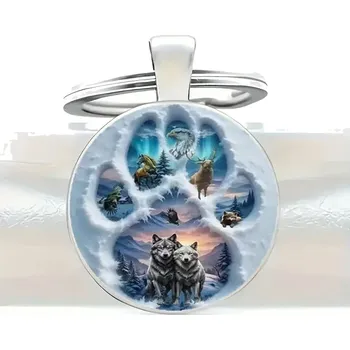 Přívěšek na klíče vlk