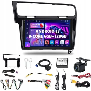 Mobilní telefon AUTORÁDIO S ANDROID 13 PRO VW GOLF 7 2013-2017, AUTOMATICKÉ PŘEHRÁVÁNÍ S ANDROIDEM, BT, SIM KARTA 6 GB/128 GB