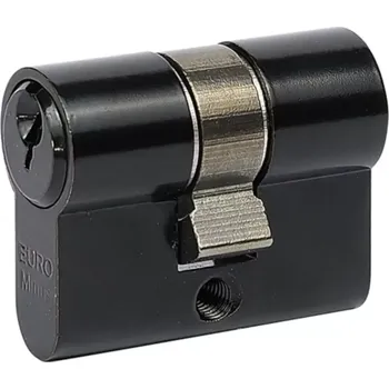 Vložka do dveří Cylindrická vložka EURO Minus 20+20 černá extra krátká