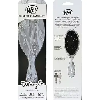 kartáč na vlasy Wet Brush Original Detangler Metallic Marble Silver