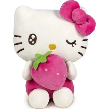 plyšák Hello Kitty Makedonie – Plyšová hračka 20 cm, Jahoda
