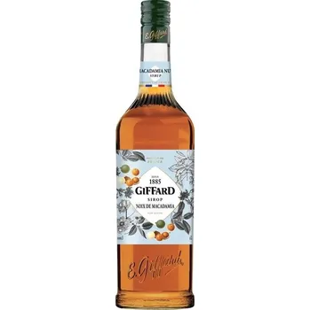 Míchaný nápoj Giffard Macadamia Makadamský oříšek sirup 1 l (holá láhev)