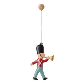 Vánoční dekorace Vánoční plechová ozdoba Guard Trumpet