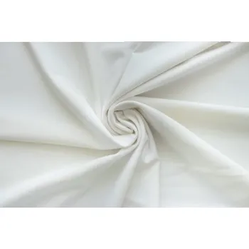 Metráž - úplet SMETANOVÝ Pes/Ra/Ly - látka na šaty, kalhoty a sukně - Smetanová, 145 cm