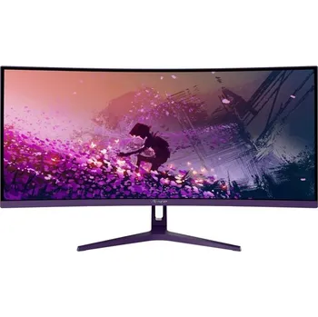 Monitor AROZZI NOVA herní monitor 34" 34T2K165 Purple/ LED/ 3440x1440/ 165Hz/ VA/ 4000:1/ 1ms/ 2xHDMI/ 2xDP/ fialový