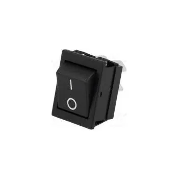 vypínač ROCKER DPST pol 2 OFF-ON 16A/250VAC černá není Těleso černá