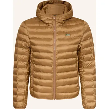 Lacoste Pánská Prošívaná Bunda, hnědá, 50