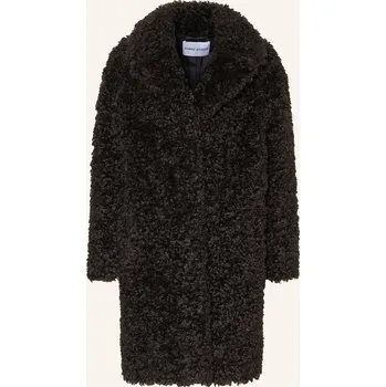 Dámský kabát Stand Studio Dámský Kabát Z Umělé Kožešiny Camille, tmavě...