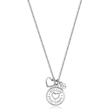 Náhrdelník Řetízek s přívěsky srdce Brosway (Náhrdelník Brosway CHAKRA BHKL03EN)