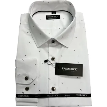 Pánská košile Pánská košile s dlouhým rukávem - střih REGULAR - vzor F907 - 46