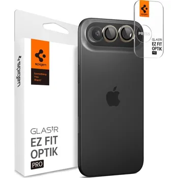 Náhradní kryt pro mobilní telefon 2ks v balení, sada ochranných skel zadního fotoaparátu Spigen Optik Pro Glass.Tr "Ez "Fit Camera Protector 2-Pack iPhone Air Gold