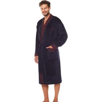 Pánský župan L&L ROYAL tmavě modrá L 0