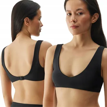 Podprsenka VRŠEK OD BIKIN 4F DÁMSKÉ PLAVKY PODPRSENKA ČERNÁ vel. S