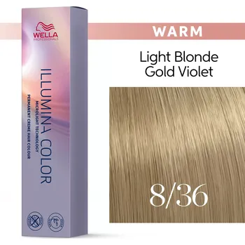Barva na vlasy Wella Professionals Illumina Color 60ml Odstín: 8/36