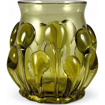 Sklenice Drakkaria ČESKÁ GOTIKA pohár, zelené lesní sklo