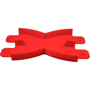 ostatní stavebnice PARALELNÍ KŘÍŽENÍ X PRO DRÁHY. Červené.