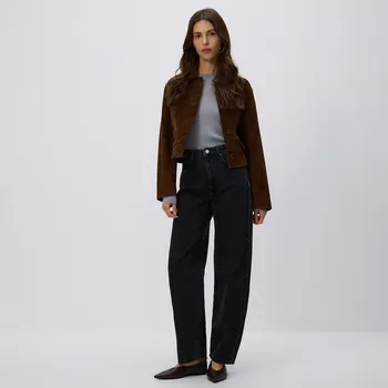 Dámské džíny Reserved - Džíny barrel leg - černý - 623GT-99J - 623GT-99J-44