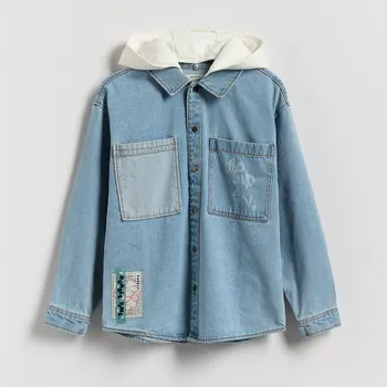 Chlapecká košile Reserved - Džínová košile oversized - modrá - 031FO-55J - 031FO-55J-170