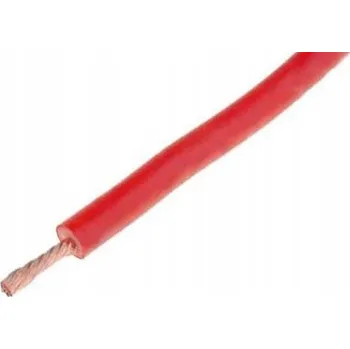 elektrický kabel LGY 1x2,5 mm², červená, 450/750 V - vodič