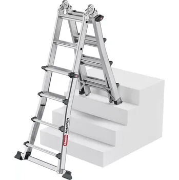 Žebřík Teleskopický žebřík Hailo M100 4x5 příček